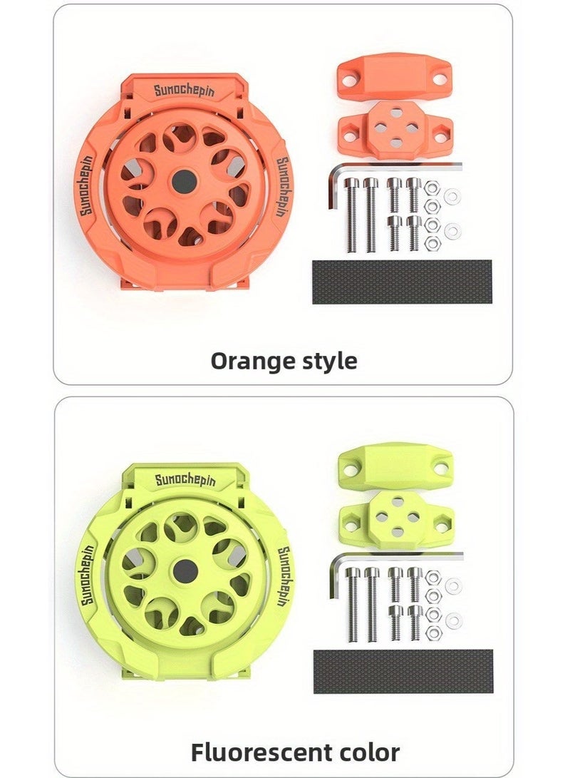 Chabeia 1pc Foldable Cup Holder, Motorcycle Cup Holder, Bicycle Cup Holder/beverage Holder, High-quality ABS Material, with Fixing Device, Suitable for Mountain Bikes/motorcycles, Universal Beverage Cup Holder, Riding Rack, Storage Rack (Green) - Image 5